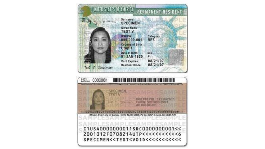 Contoh 'Green Card' AS. (Foto: Wikimedia Commons)
