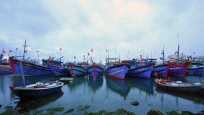 Ảnh minh họa- Tàu cá Việt Nam neo tại cảng cá Thọ Quang (Q.Sơn Trà, TP.Đà Nẵng). (AP Photo/Hau Dinh)