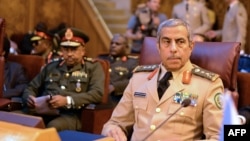 FILE - Saudi Chief of Staff Lt. General Abdulrahman bin Saleh, attends a meeting in the Egyptian capital, Cairo, on May 23, 2015