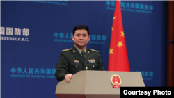 中國國防部發言人任國強（中國國防部網站） 