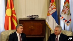 Predsednik Srbije Tomislav Nikolić i makedonski predsednik Đorđe Ivanov