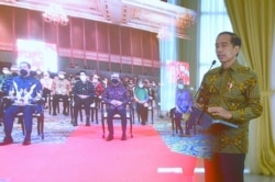 Jokowi meyakini 2022 menjadi momentum penting dalam pemulihan ekonomi nasional karena stabilnya sistem keuangan nasional. (Biro Setpres)