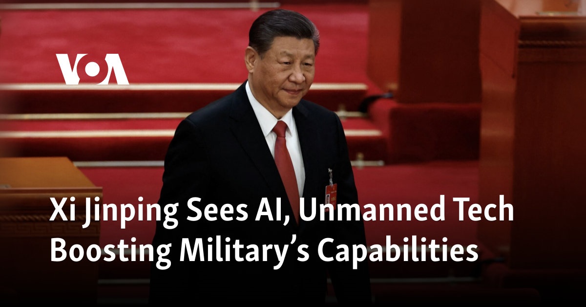 Xi Jinping Sees AI, Unmanned Tech Boosting Military’s Capabilities