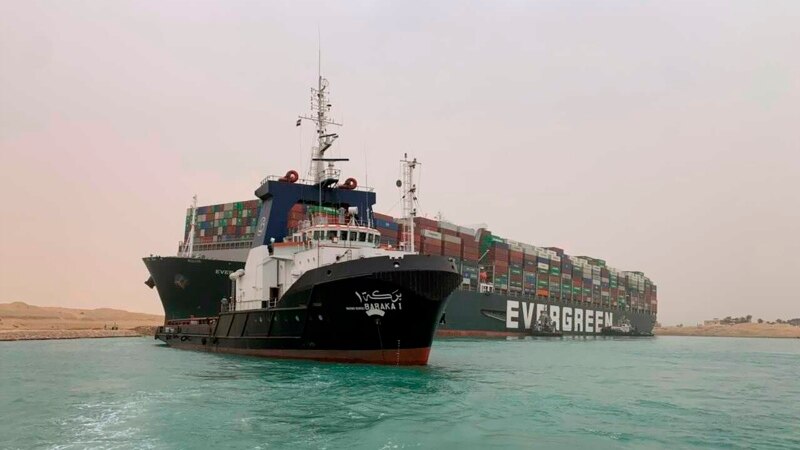 Ship Gets Stuck in Suez Canal, Blocking All Traffic