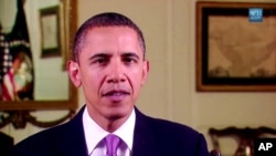 Barack Obama delivers his weekly address, 30 October 2010