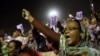 Sudanese anti-government protesters chant slogans during a demonstration in Khartoum, Sudan, Sunday, Sept. 29, 2013. Photo/Khalil Hamra)