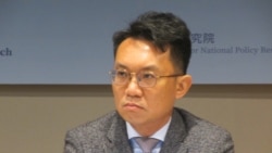 中华亚太精英交流协会秘书长王智盛(美国之音张永泰拍摄)