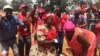 MDC supporters at a rally in Chinhoyi.