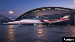 The Aerion AS2, the world's first supersonic business jet, being developed by Lockheed Martin Corp partnering with plane maker Aerion Corp of Reno, Nevada, is shown in this handout photo illustration released, Dec. 15, 2017. 
