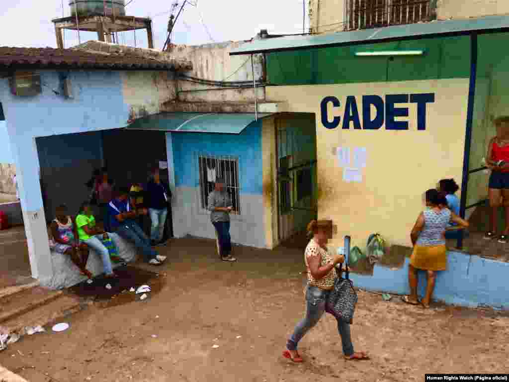 A entrada para a Casa de Detenção (Cadet), um dos prédios do Complexo de Pedrinhas.