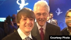 Former President Bill Clinton invited Jack Andraka to participate in an annual meeting of the Clinton Global Initiative in September 2012. (Courtesy Jane Andraka)