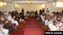 FILE - Members of the Afghan High Peace Council are seen meeting in an undated photo. (Source - hpc.org.af)