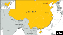 Ramani ya China na maeneo jirani nao