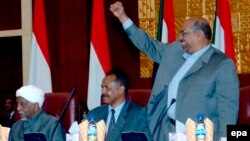 Le président érythréen Issaias Afeworki à Khartoum , Soudan, le 12 novembre 2008. 