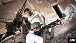LIbijski pobunjenici u akciji