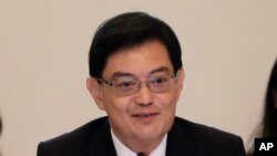Menteri Keuangan Heng Swee Keat, 6 April 2018. (Foto: dok). 