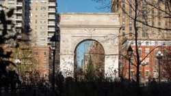 资料照片：作为纽约大学非官方象征的华盛顿广场拱门。 (图片来源：纽约大学Instagram)