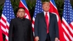 Tổng thống Mỹ Donald Trump và lãnh đạo Bắc Triều Tiên Kim Jong Un