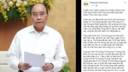 Thủ tướng Nguyễn Xuân Phúc, ảnh chụp màn hình trang Facebook Thông tin Chính phủ, 5/11/2019