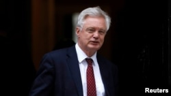 Britain's Secretary of State for Exiting the European Union David Davis leaves Downing Street, London, Britain July 11, 2017. 