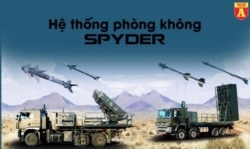 Hệ thống tên lửa SPYDER của Việt Nam mua từ Israel mà truyền thông trong nước gọi là "sát thủ". (Ảnh chụp màn hình An Ninh Thủ Đô)