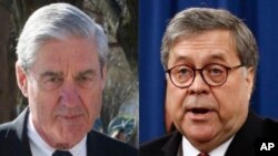 Special counsel Robert Mueller, left, complained in a letter to Attorney General William Barr that his four-page summary of Mueller's report "did not fully capture the context, nature and substance" of the investigation's conclusions, The Washington Post reported April 30, 2019.