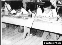 Mas Yamashita said children were allowed to attend school in the Topaz internment site, in Central Utah, during the WWII. Classes were often taught by a few of the children’s mothers. (Courtesy: Mas Yamashita)