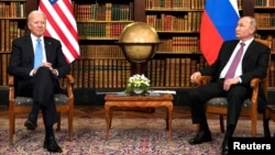 Họp thượng đỉnh giữa hai lãnh đạo Mỹ-Nga tại Villa La Grange ở Geneva, Thụy Sĩ, ngày 16/6/2021.