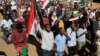 Sudanese protesters gather in east Khartoum, Nov. 25, 2021. 