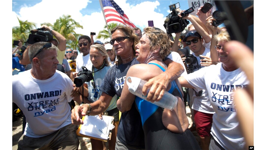 US: 64-year-old Diana Nyad sets record with 177-km Cuba-to