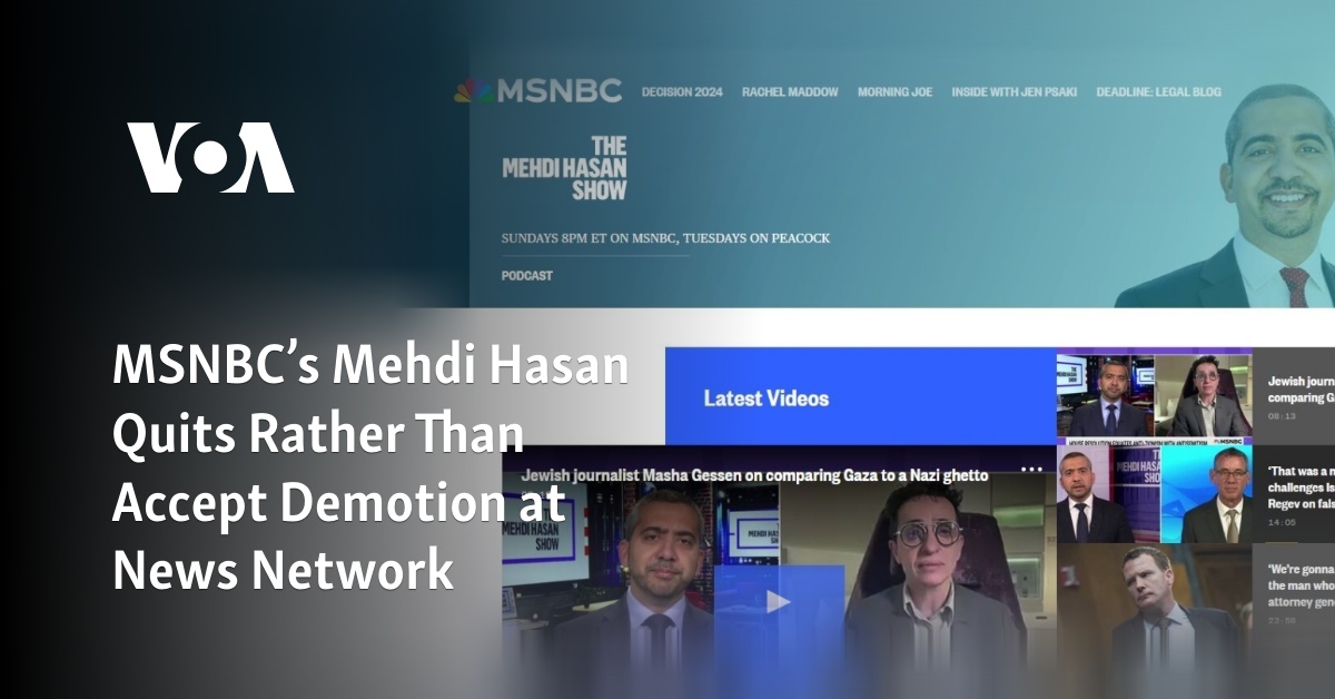 MSNBC’s Mehdi Hasan Quits Rather Than Accept Demotion At News Network