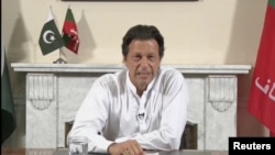 FILE - Pakistan's next Prime Minister Imran Khan.