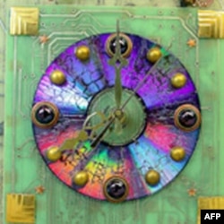 A clock from artist Debby Arem's collection