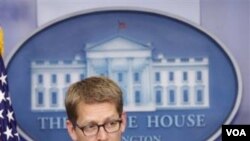 Juru bicara Gedung Putih Jay Carney (Foto: dok).