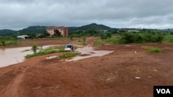 This unoccupied former wartime airfield is located in Sen Monorom city, Mondulkiri province, Cambodia, September 2020. (Aun Chhengpor/VOA Khmer). 