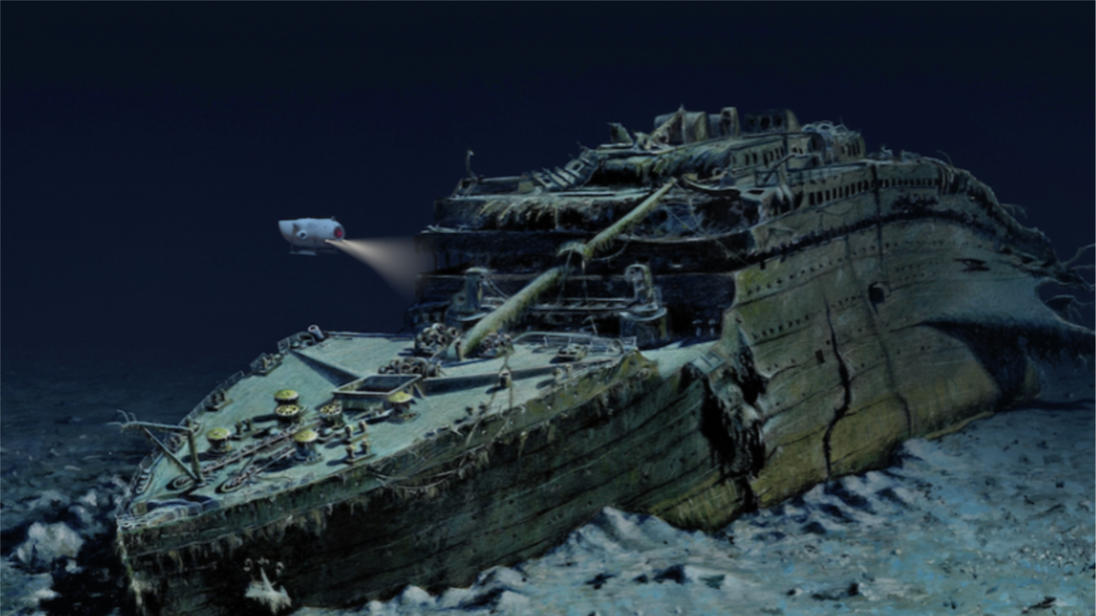 titanic shipwreck stern