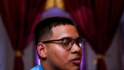 Mino Zuniga Gonzales, 19, speaks during an interview with The Associated Press in the Kensington section of Philadelphia, Sunday, May 16, 2021.