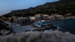 A general view of Agios Isidoros boat building area one of the oldest on the eastern Aegean island of Samos, Greece, on Wednesday, June 9, 2021. Samos caiques are famous for both for the quality of the work and the sort of wood they use. (AP Photo/Petros Giannakouris)