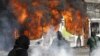 Chile: varios buses quemados en día de protesta