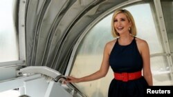 Ivanka Trump visitó Sudamérica, en septiembre, para instar a las naciones a eliminar las barreras al empoderamiento económico de las mujeres. Reuters.