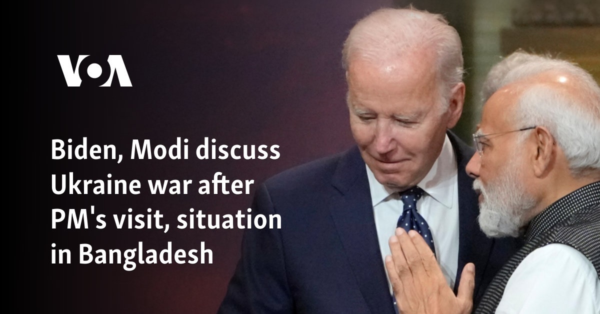 Biden, Modi discuss Ukraine war after PM's visit, situation in Bangladesh