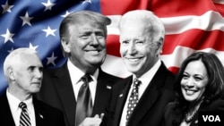 trump biden pence harris