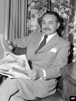 Film actor, Edward G. Robinson shown June 8, 1949, named in FBI report as an alleged member of the Communist Party and by a California legislative committee. Robinson said “I am not or have I ever been a member of the Communist Party, or even remotely connected with it. I have played many part during my career but in my opinion I've never played one that is so grand as that of an American citizen."
