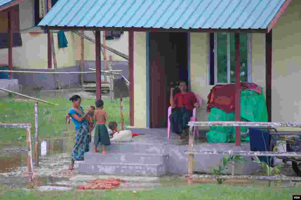 Those housing are donated by Pegu division administration for Mro ethnic people, in Maungdaw