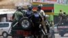 La police patrouille dans une rue de Lusaka, Zambie, 15 janvier 2018.