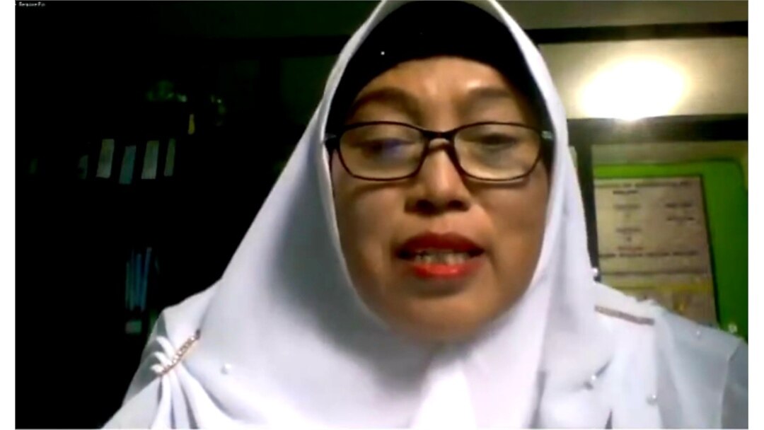 Lintal Muna, dari Pengurus Wilayah Aisyiyah Jawa Tengah, dalam tangkapan layar.