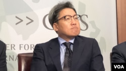 南韓首爾國立大學教授鄭在浩(Jae-ho Chung) 2019年6月24日出席CSIS一場討論會。(美國之音黎堡)