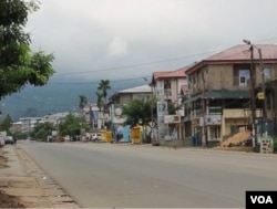 Deserted English speaking town of Buea, Feb. 6, 2019. (E. Kindzeka/VOA)