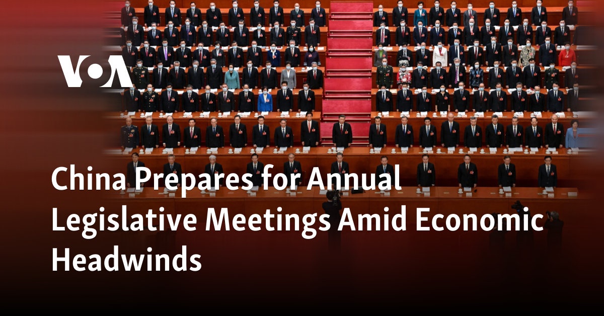 China Prepares for Annual Legislative Meetings Amid Economic Headwinds
