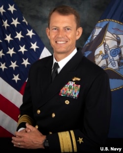 Photo of Rear Admiral Staman released by the US Navy.  According to reports, Staman visited Taiwan in November 2020.